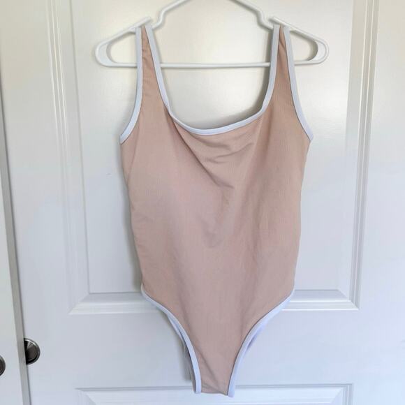 LainSnow Ocean Isle One Piece Swimsuit Sand XL - Picture 2 of 5